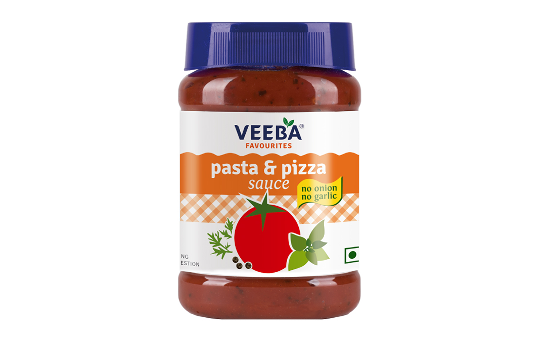 Veeba Pasta & Pizza Sauce No Onion No Garlic   Plastic Jar  310 grams